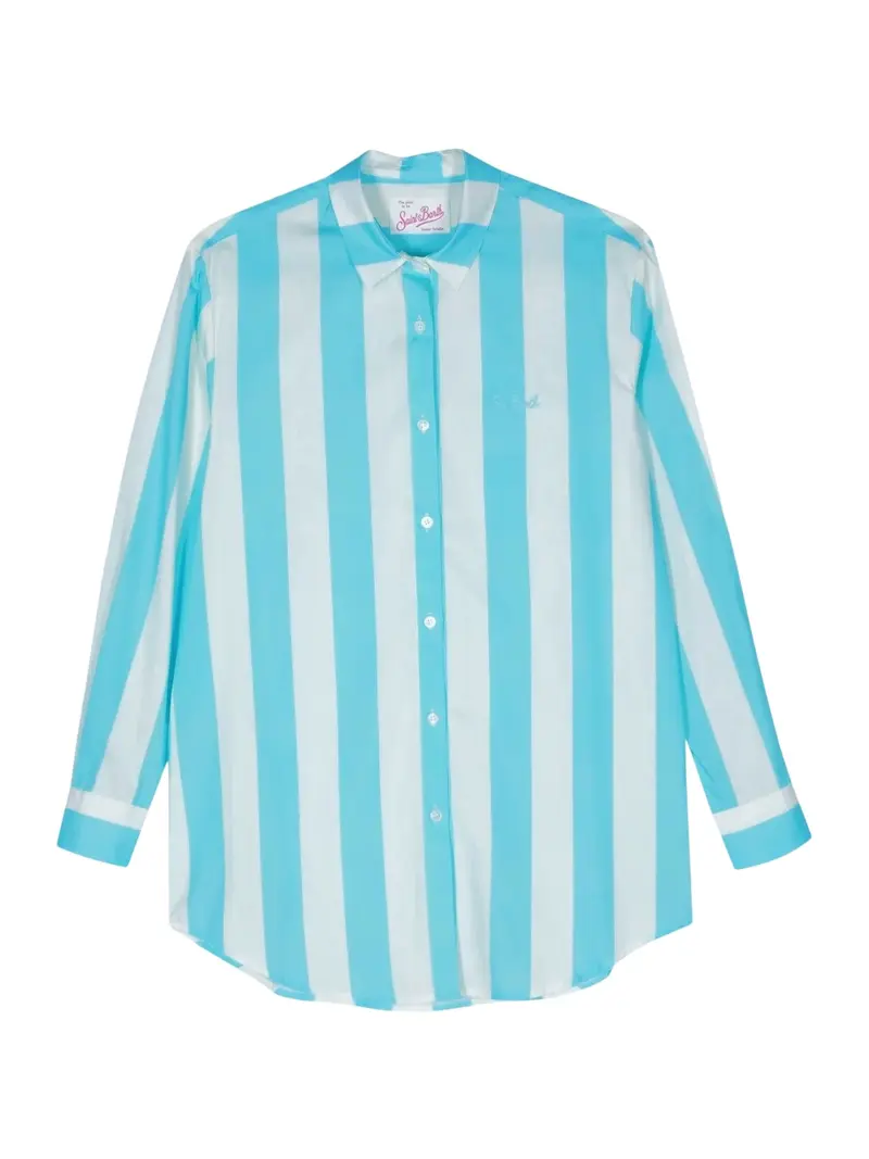 MC2 SAINT BARTH Camicia Donna BRIGITTE 04019F COTTON STRIPES POP V 3110