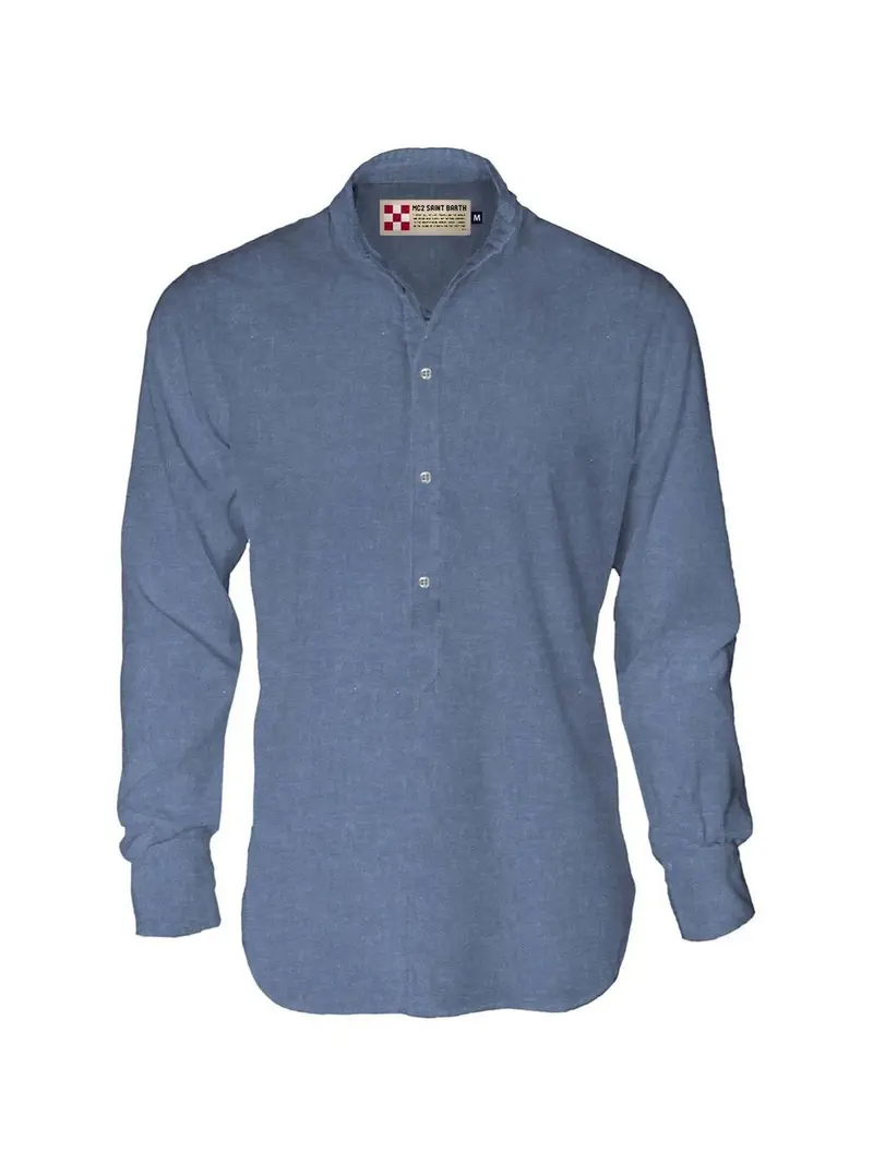 MC2 SAINT BARTH Camicia Uomo  KLARKE DNMMD Blu