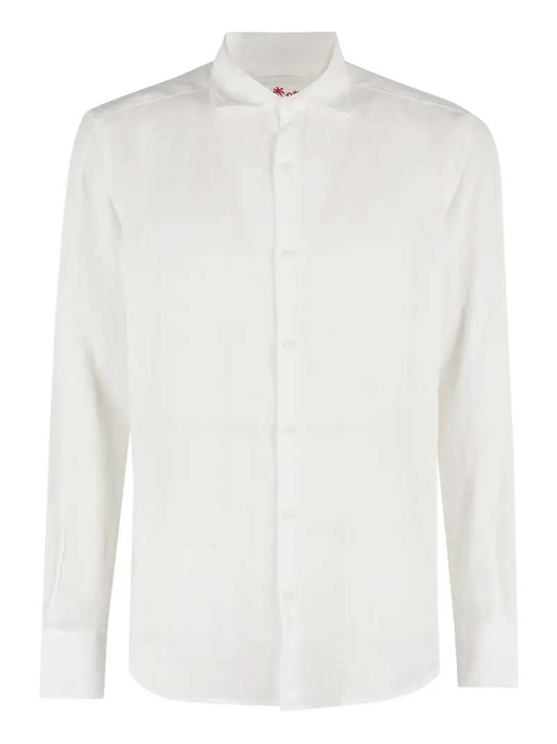 MC2 SAINT BARTH Camicia Uomo PAMPLONA 01896H LINEN 01 WHITE