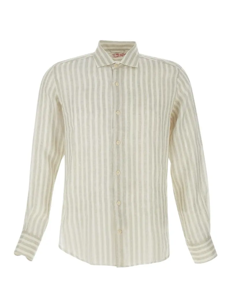 MC2 SAINT BARTH Camicia Uomo  PAMPLONA 01922H LINEN STRIPES V 11