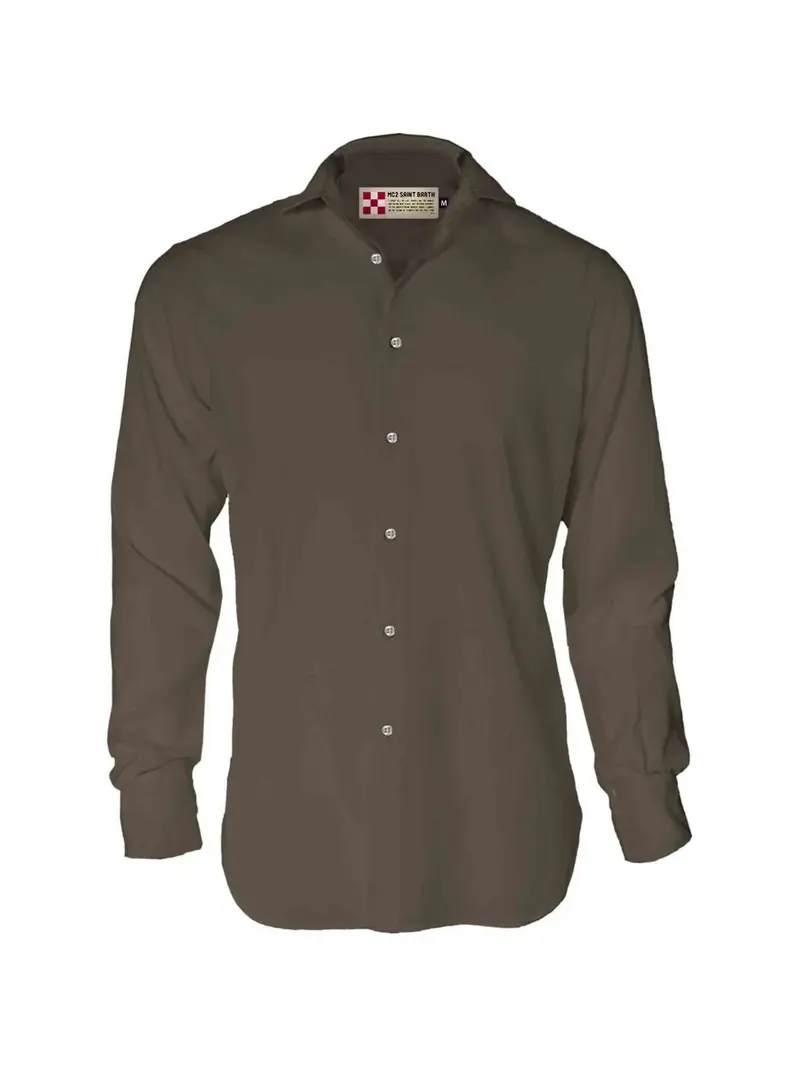 MC2 SAINT BARTH Camicia Uomo PAMPLONA 18 Marrone