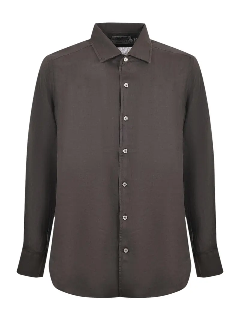 MC2 SAINT BARTH Camicia Uomo  RAPHAEL 00450L LINEN 52L KOMBU GREEN