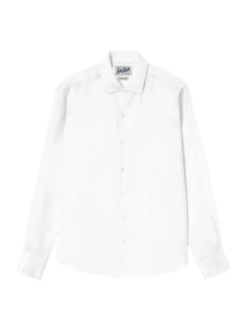 MC2 SAINT BARTH Camicia Uomo RAPHAEL 01457L LINEN 01 WHITE
