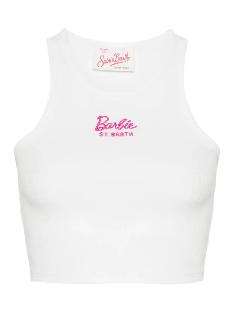 MC2 SAINT BARTH Canotta Donna  BLUE 05551F Bianco