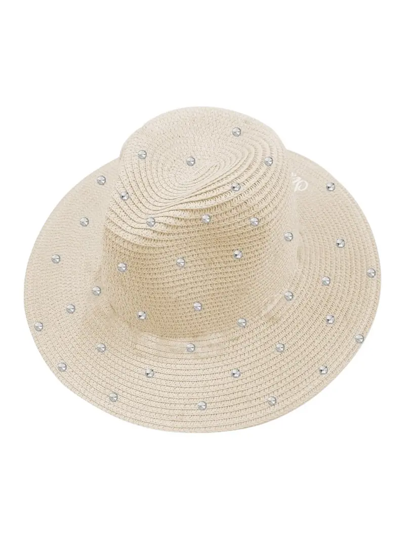 MC2 SAINT BARTH Cappello Donna  TRINA 05089H STRAW 11 STRASS EMB
