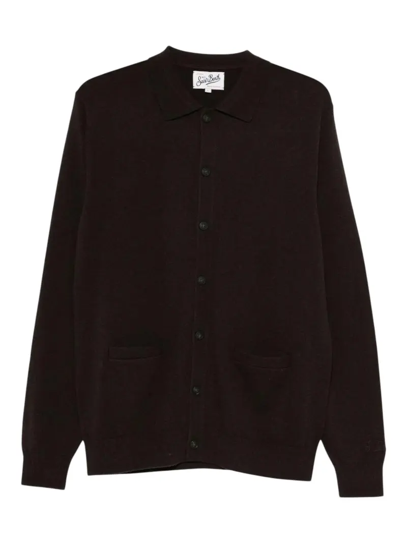 MC2 SAINT BARTH Cardigan Uomo  HANOVER MERINOCASH 00029I 18H DARK BROWN