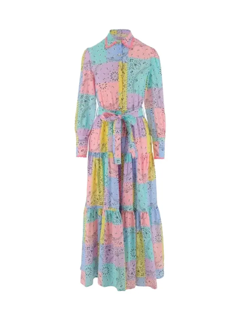 MC2 SAINT BARTH Copricostume Donna Chemisier JENSEN 03342B Multicolore