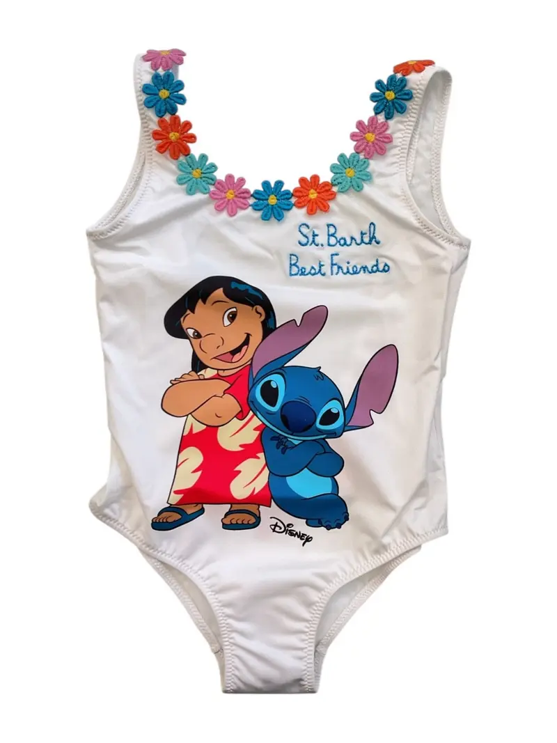 MC2 SAINT BARTH Costume da bagno Bambine e ragazze CARA 03144L STITCH SB FRIENDS 01 FLOWERS EMB