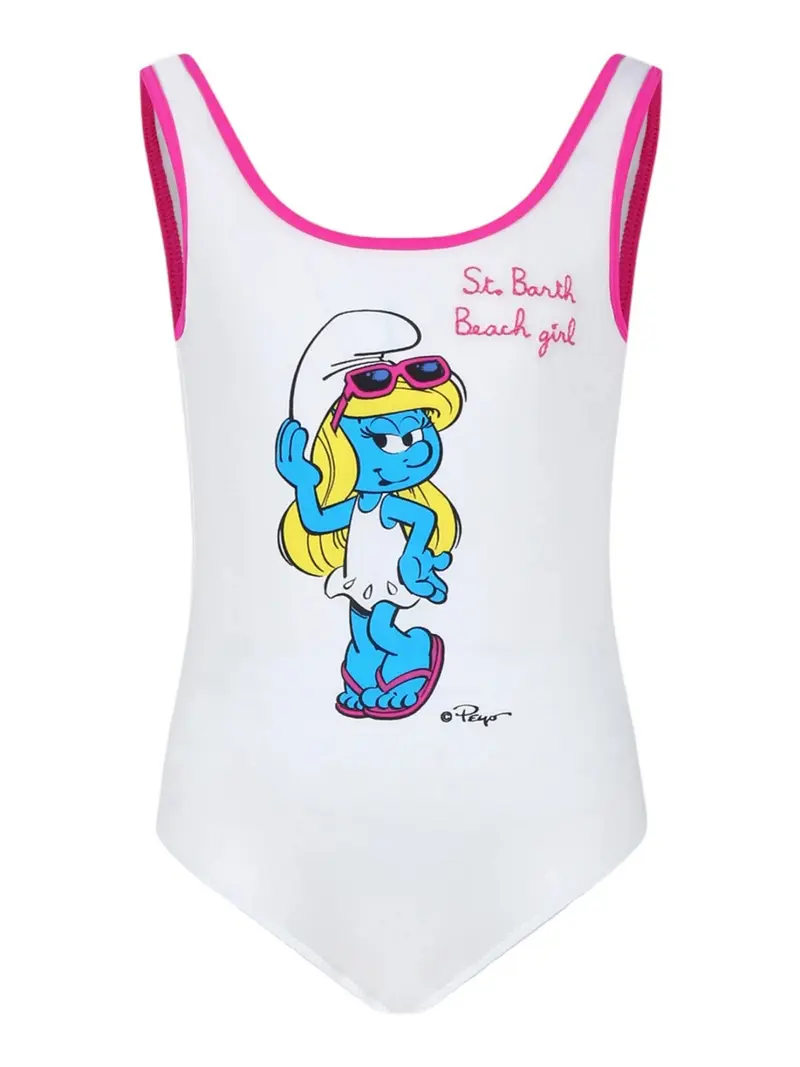 MC2 SAINT BARTH Costume da bagno Bambine e ragazze CARA STRING 03025F Bianco