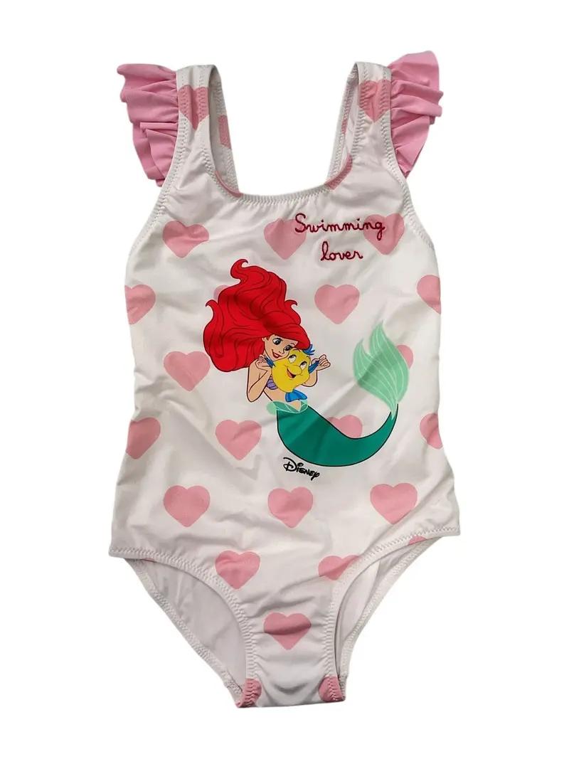 MC2 SAINT BARTH Costume da bagno Bambine e ragazze CAROL 02309L ARIEL SWIMMING LOVER HEARTS 0121 EMB