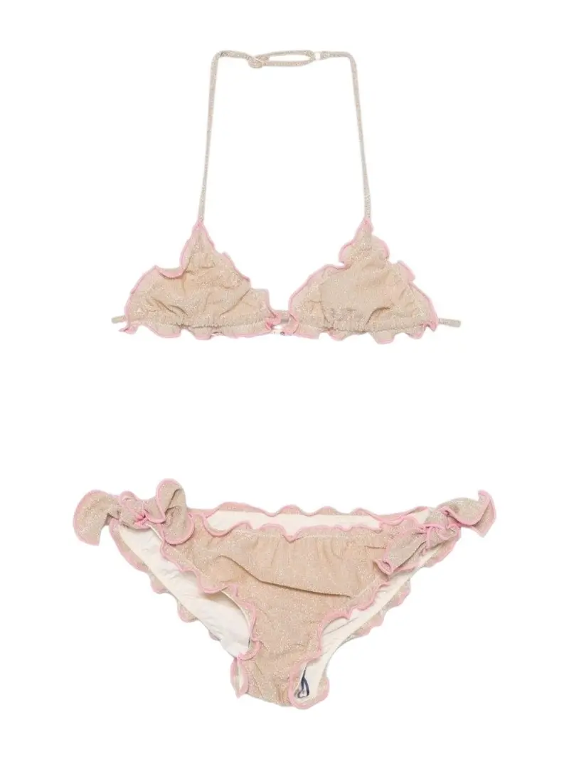 MC2 SAINT BARTH Costume da bagno Bambine e ragazze CRIS 00075L LUREX GOLD
