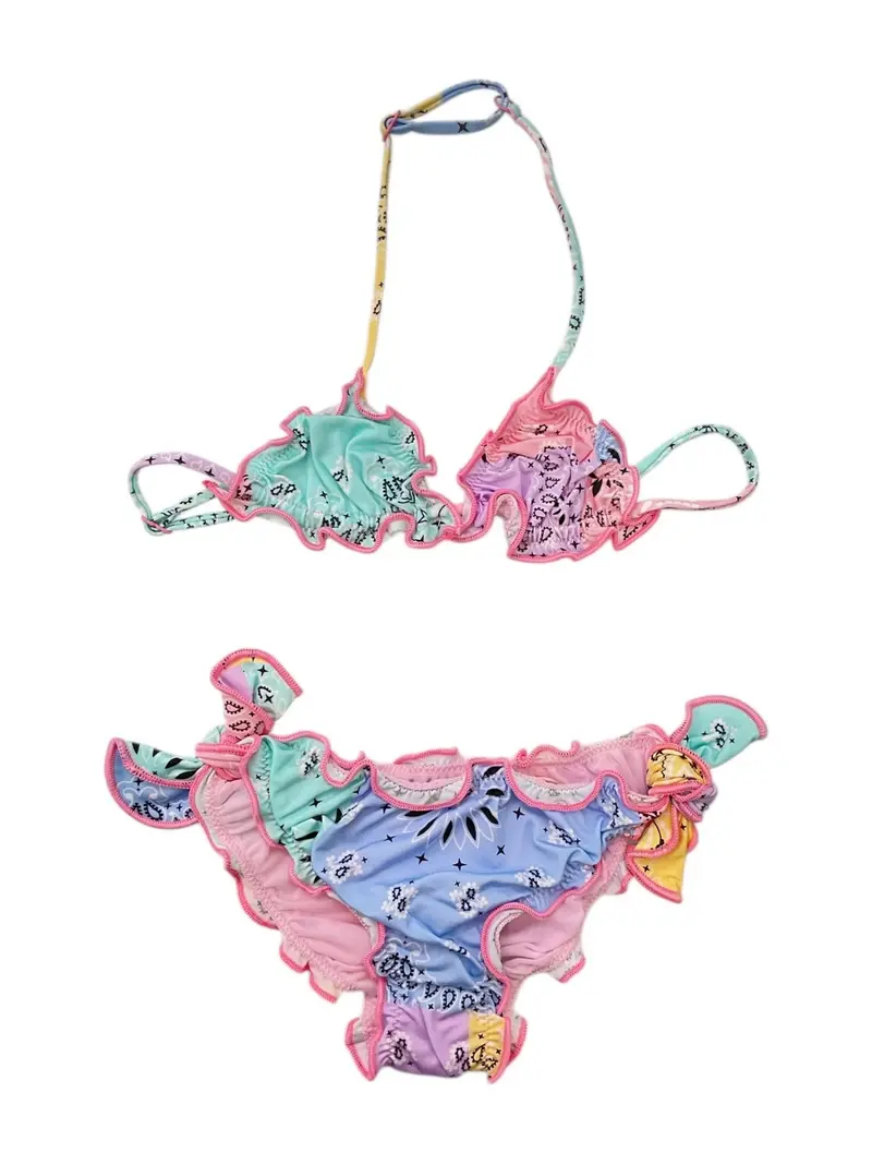 MC2 SAINT BARTH Costume da bagno Bambine e ragazze  CRIS 03277L BANDANNA ROUND COLOR