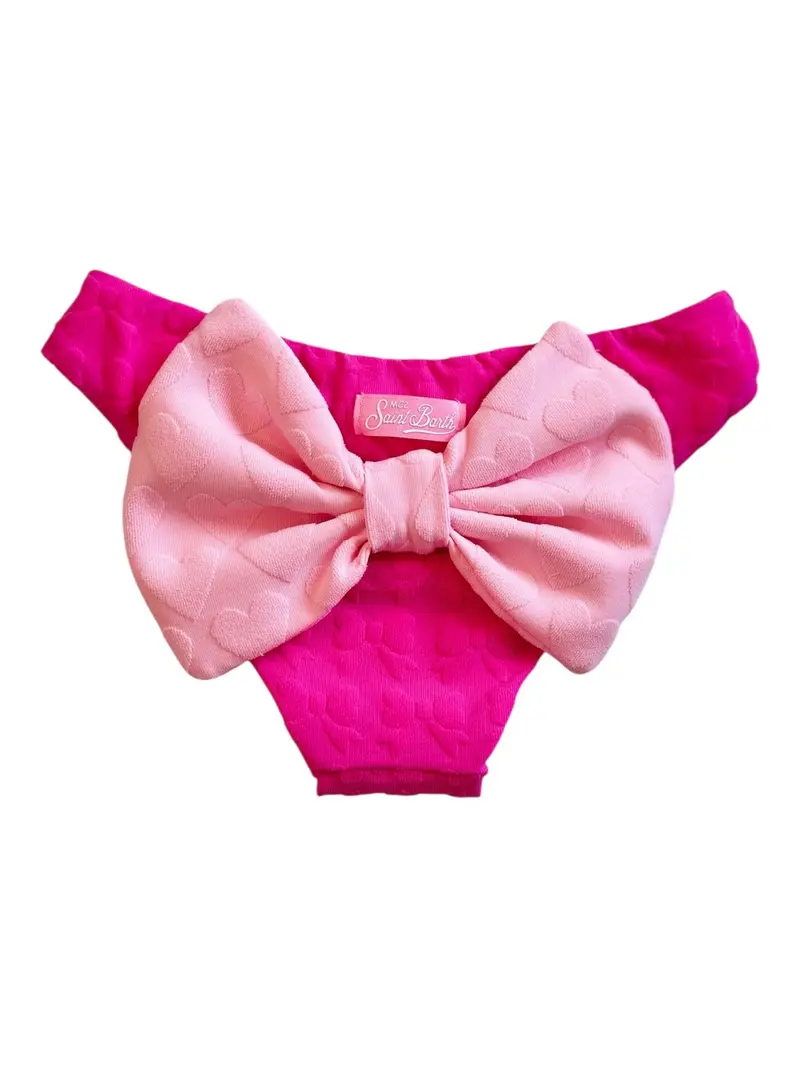 MC2 SAINT BARTH Costume da bagno Bambine e ragazze MADAME 00028H LYCRA EMBOSSED BOW 77