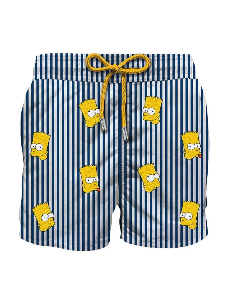 MC2 SAINT BARTH Costume da bagno Bambini e ragazzi  JEAN EMBROIDERY 02030F Blu