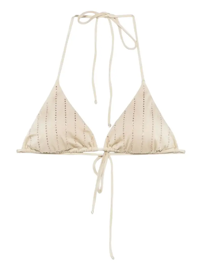 MC2 SAINT BARTH Costume da bagno Donna LEAH 06350H SHINY STRASS STRIPES GOLD