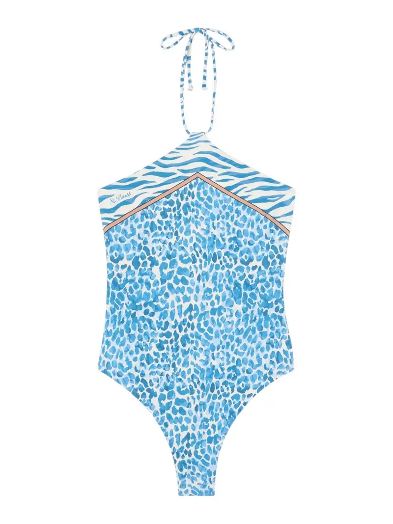 MC2 SAINT BARTH Costume da bagno Donna MERYEM 09091L BLUE SAFARI 1036