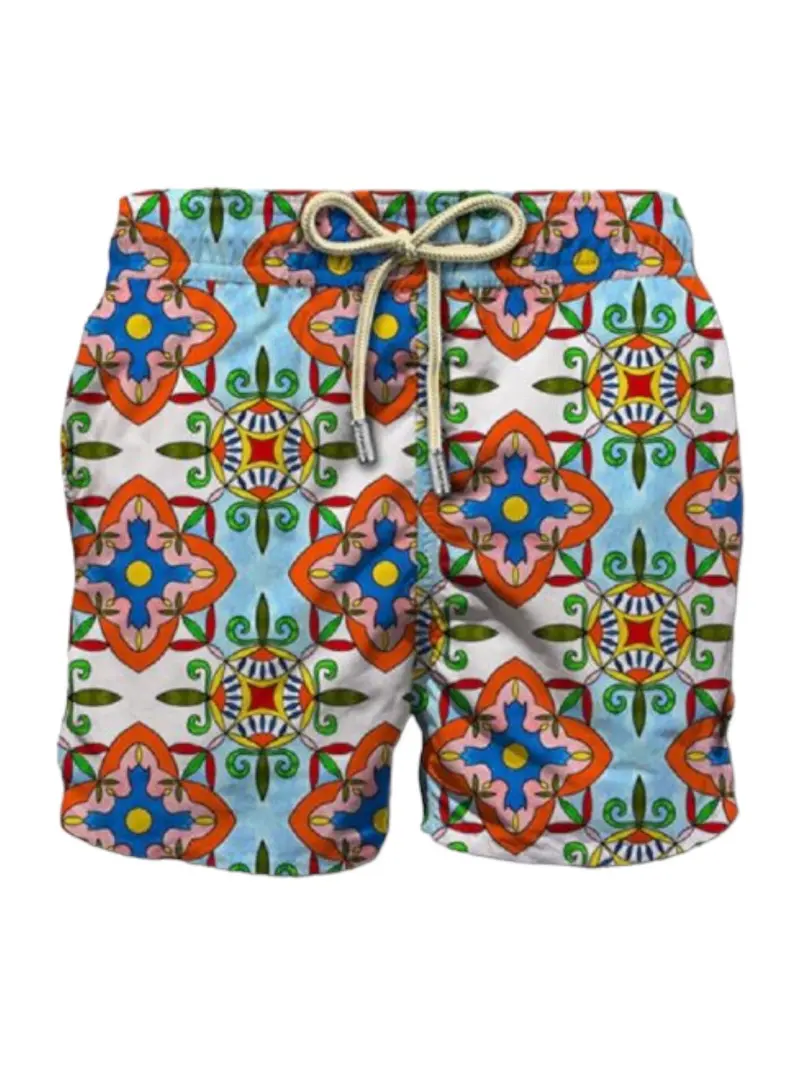 MC2 SAINT BARTH Costume da bagno Uomo Boxer LIGHTING MICRO SPMJ31 Bianco
