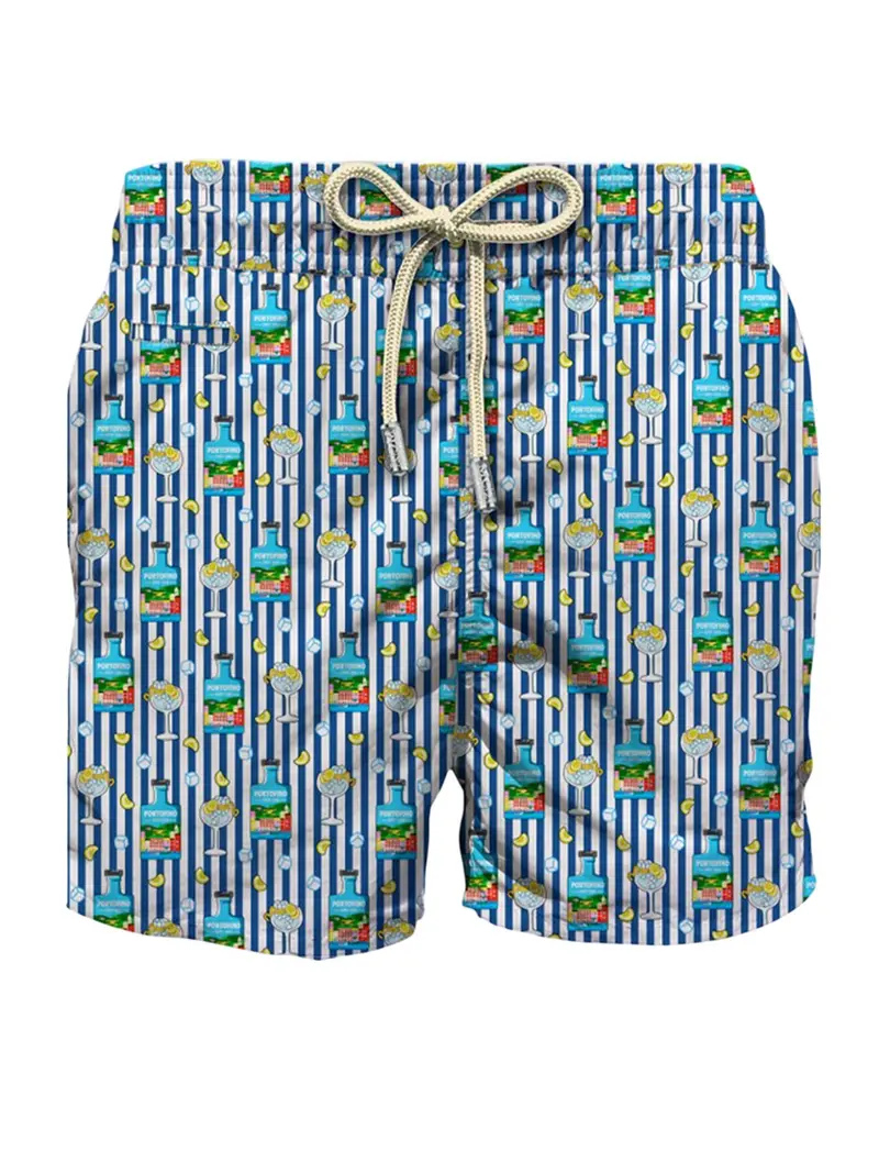 MC2 SAINT BARTH Costume da bagno Uomo LIGHTING MICRO FANTASY 08411L PORTOFINO GIN STRIPES S 61