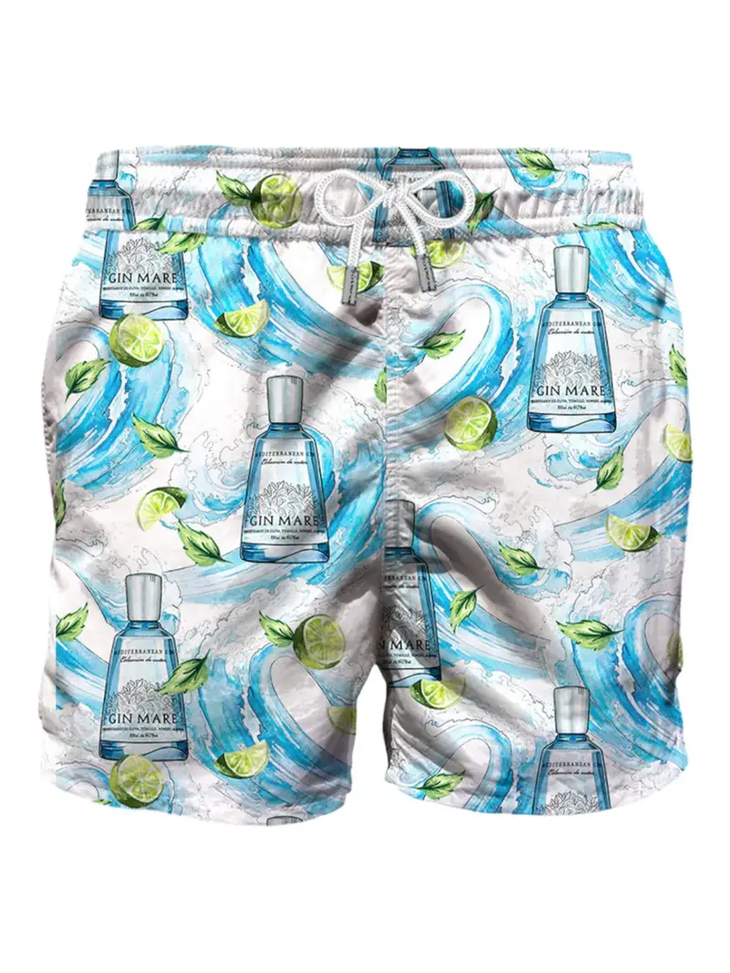 MC2 SAINT BARTH Costume da bagno Uomo Pantaloncino GUSTAVIA 00378D Bianco