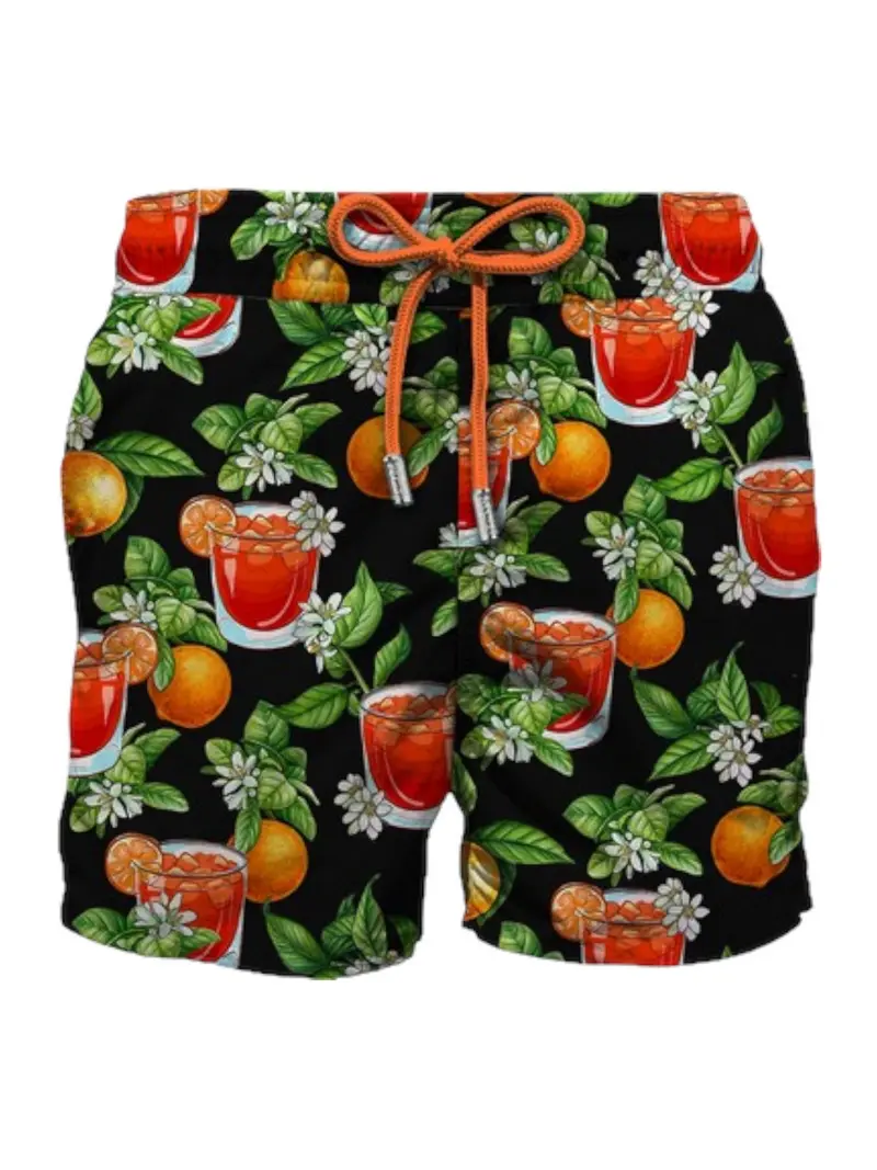MC2 SAINT BARTH Costume da bagno Uomo Pantaloncino GUSTAVIA 00612D Nero