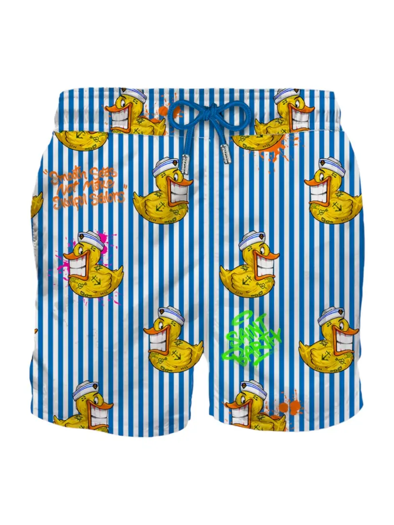 MC2 SAINT BARTH Costume da bagno Uomo Pantaloncino GUSTAVIA 06078D Bianco