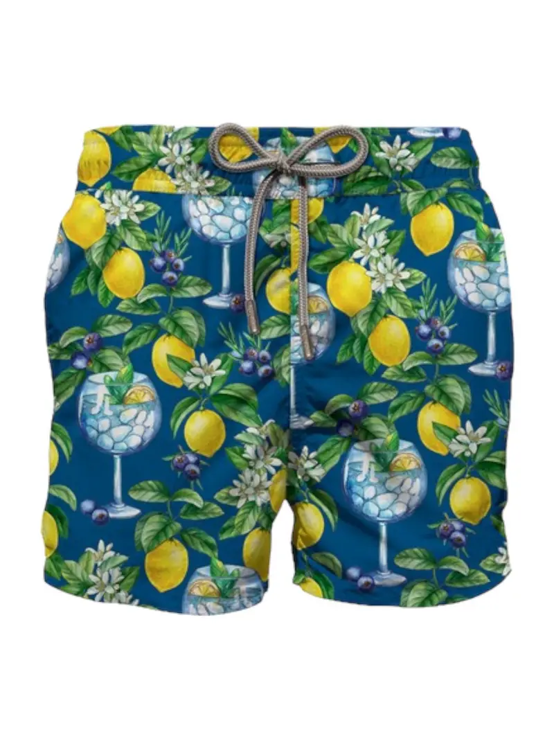 MC2 SAINT BARTH Costume da bagno Uomo Pantaloncino GUSTAVIA 06428D Blu