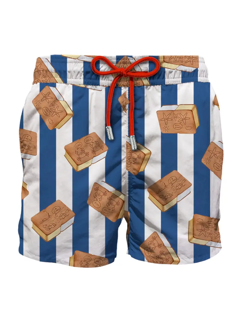 MC2 SAINT BARTH Costume da bagno Uomo Pantaloncino GUSTAVIA 06664D Blu