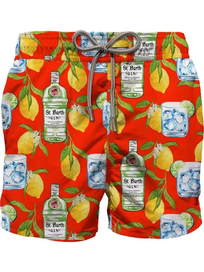 MC2 SAINT BARTH Costume da bagno Uomo Pantaloncino GUSTAVIA GNPA41 Rosso