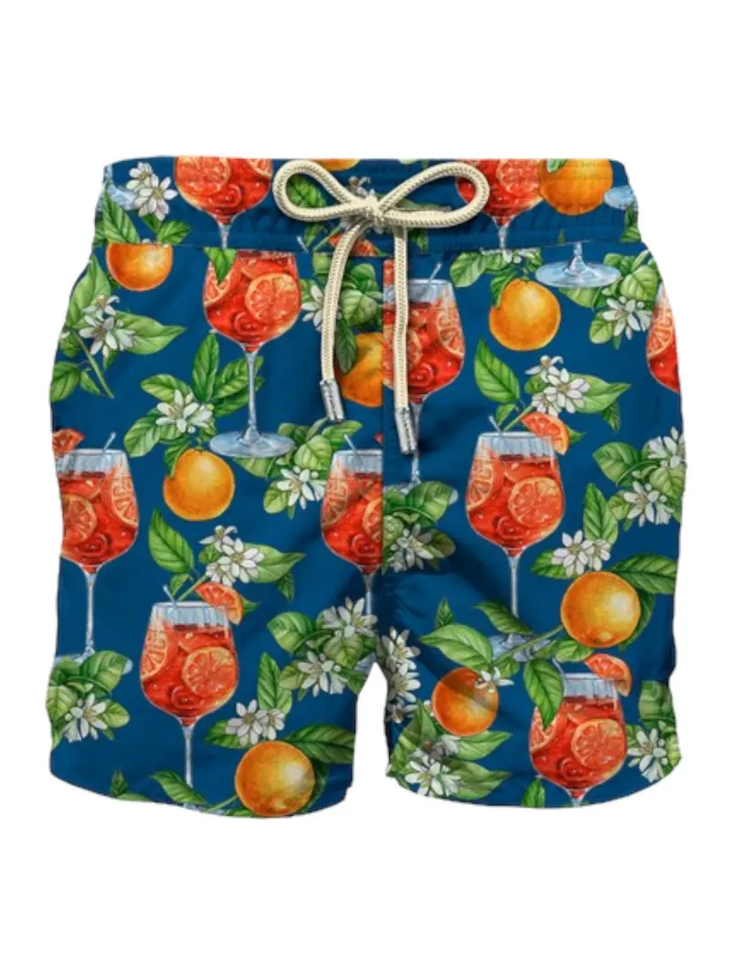 MC2 SAINT BARTH Costume da bagno Uomo Pantaloncino LIGHTING 00698D Blu