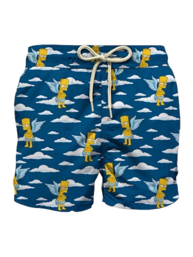 MC2 SAINT BARTH Costume da bagno Uomo Pantaloncino LIGHTING 05979D Blu