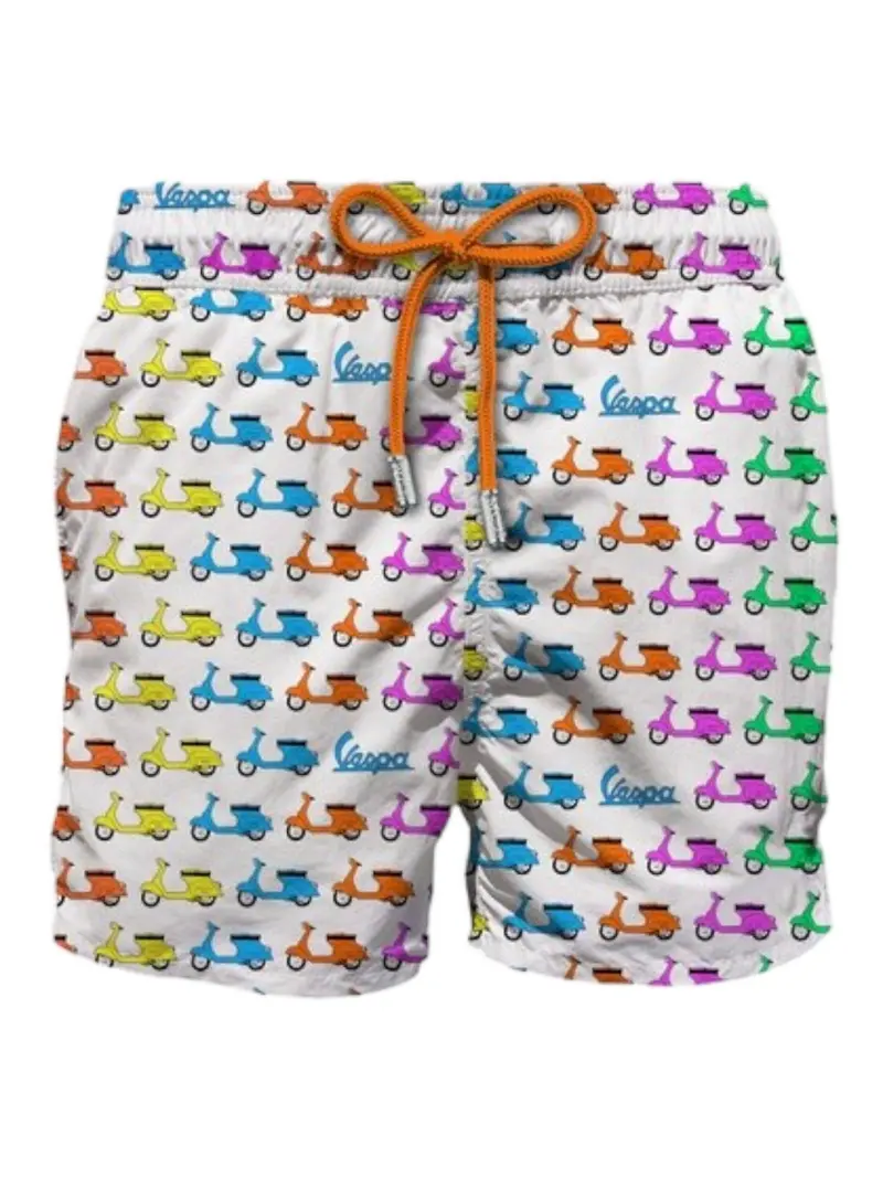 MC2 SAINT BARTH Costume da bagno Uomo Pantaloncino LIGHTING MICRO 00379D Bianco