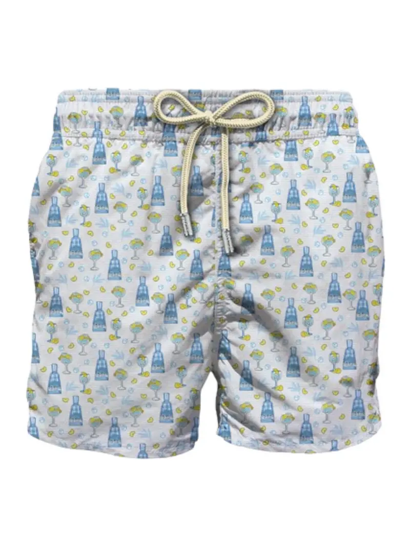 MC2 SAINT BARTH Costume da bagno Uomo Pantaloncino LIGHTING MICRO 06418D Bianco