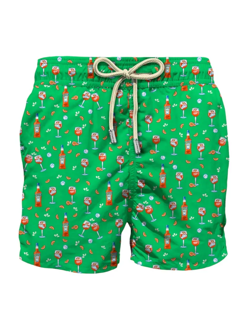 MC2 SAINT BARTH Costume da bagno Uomo Pantaloncino LIGHTING MICRO 06668D Verde