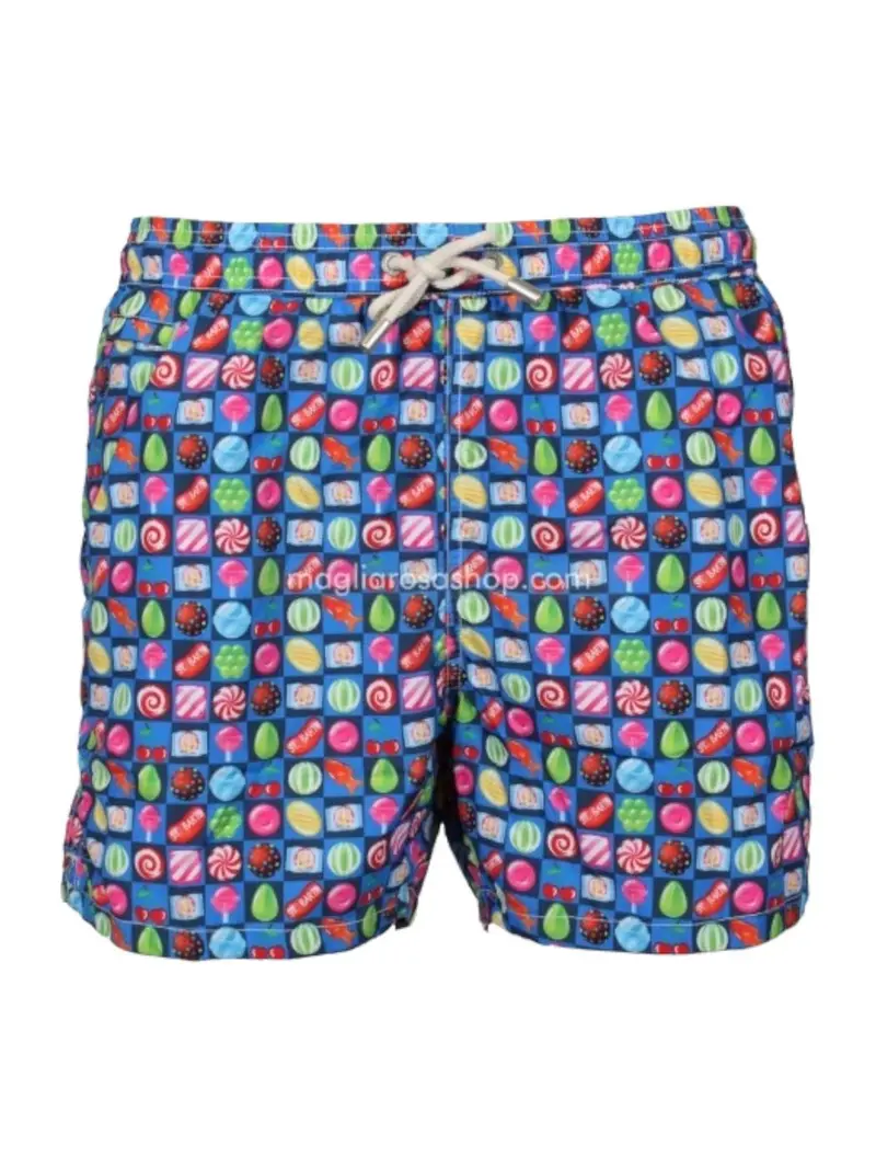 MC2 SAINT BARTH Costume da bagno Uomo Pantaloncino LIGHTING MICRO CAND61 Blu