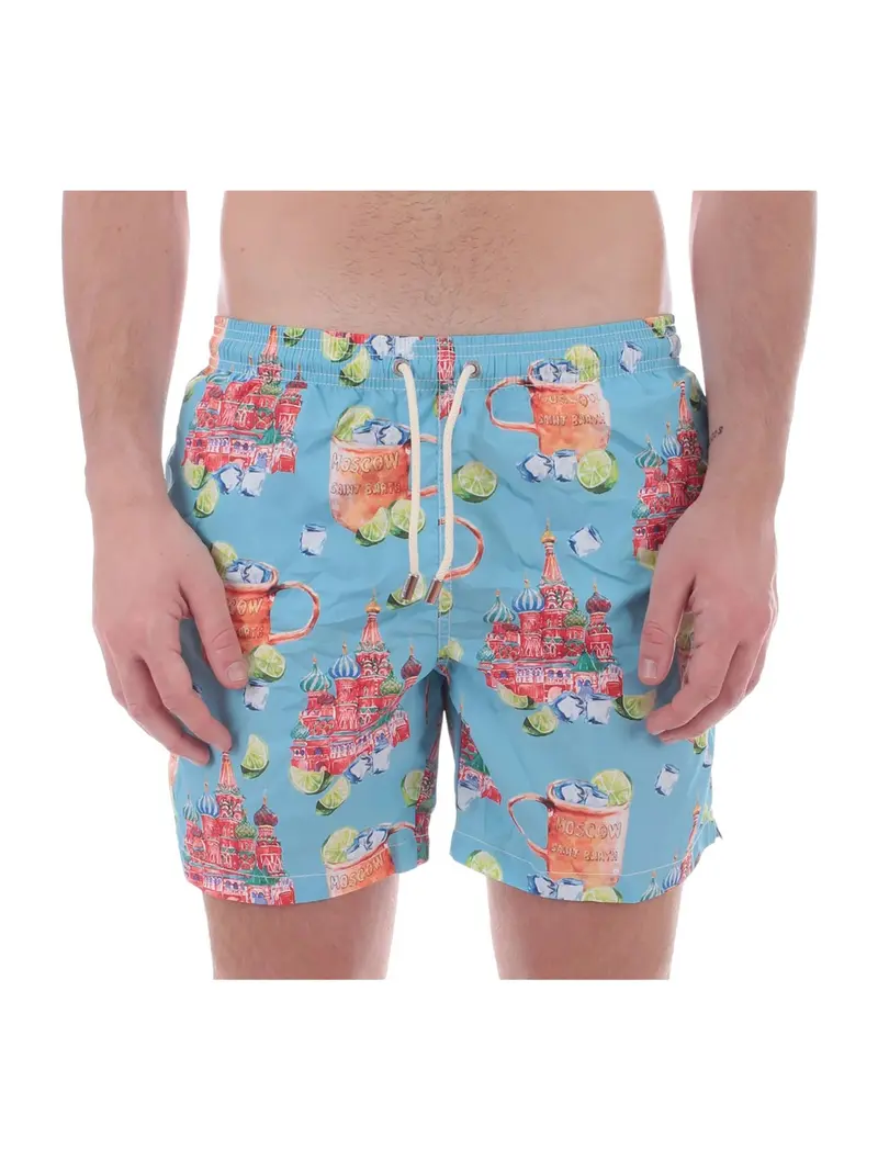 MC2 SAINT BARTH Costume da bagno Uomo Pantaloncino LIGHTING MUSCU31 Blu