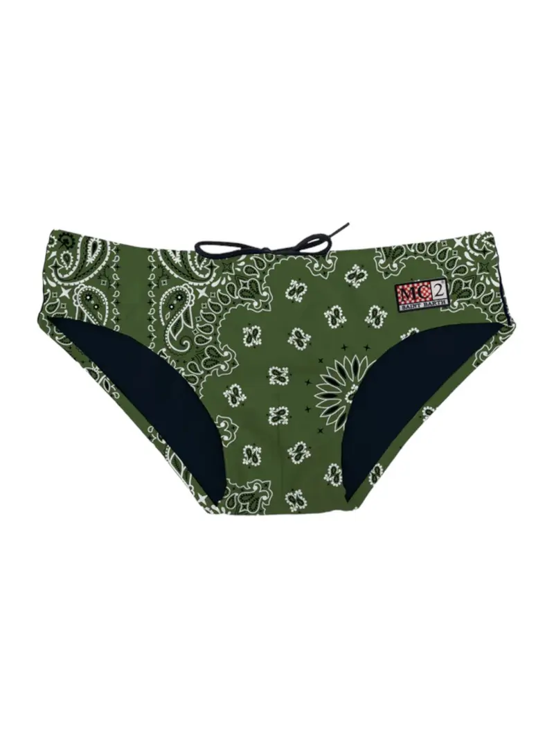 MC2 SAINT BARTH Costume da bagno Uomo Slip CAYO 04720D Verde