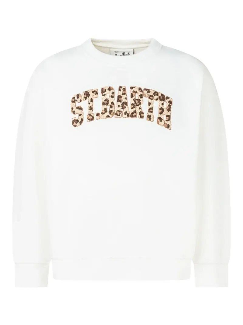MC2 SAINT BARTH Felpa Donna STARDUST W 01448I STB LEOPARD TERRY 10 EMB