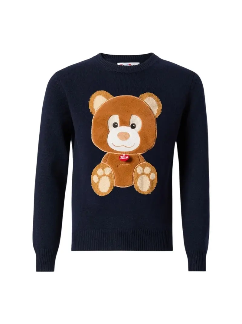 MC2 SAINT BARTH Maglione Bambini e ragazzi DOUGLAS 01877I TRUDI ORSO 61 PATCH