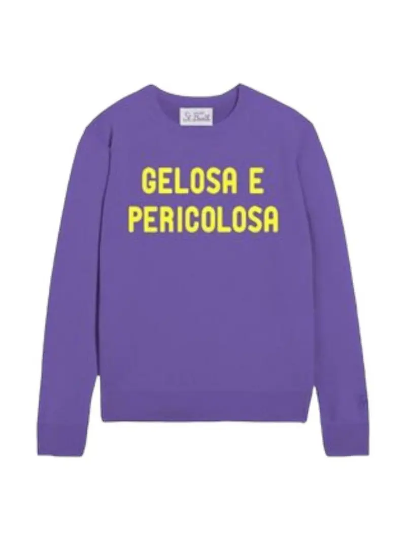 MC2 SAINT BARTH Maglione Donna NEW QUEEN 02138C Viola