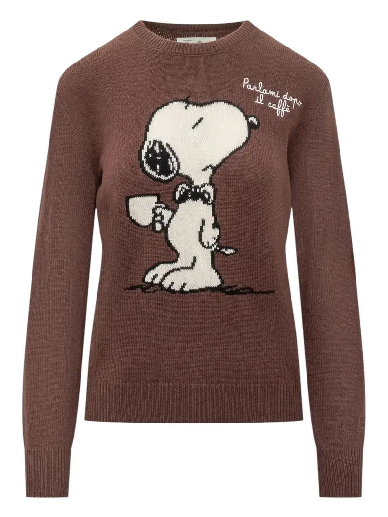 MC2 SAINT BARTH Maglione Donna  NEW QUEEN 04144I SNOOPY CAFFE 18 EMB
