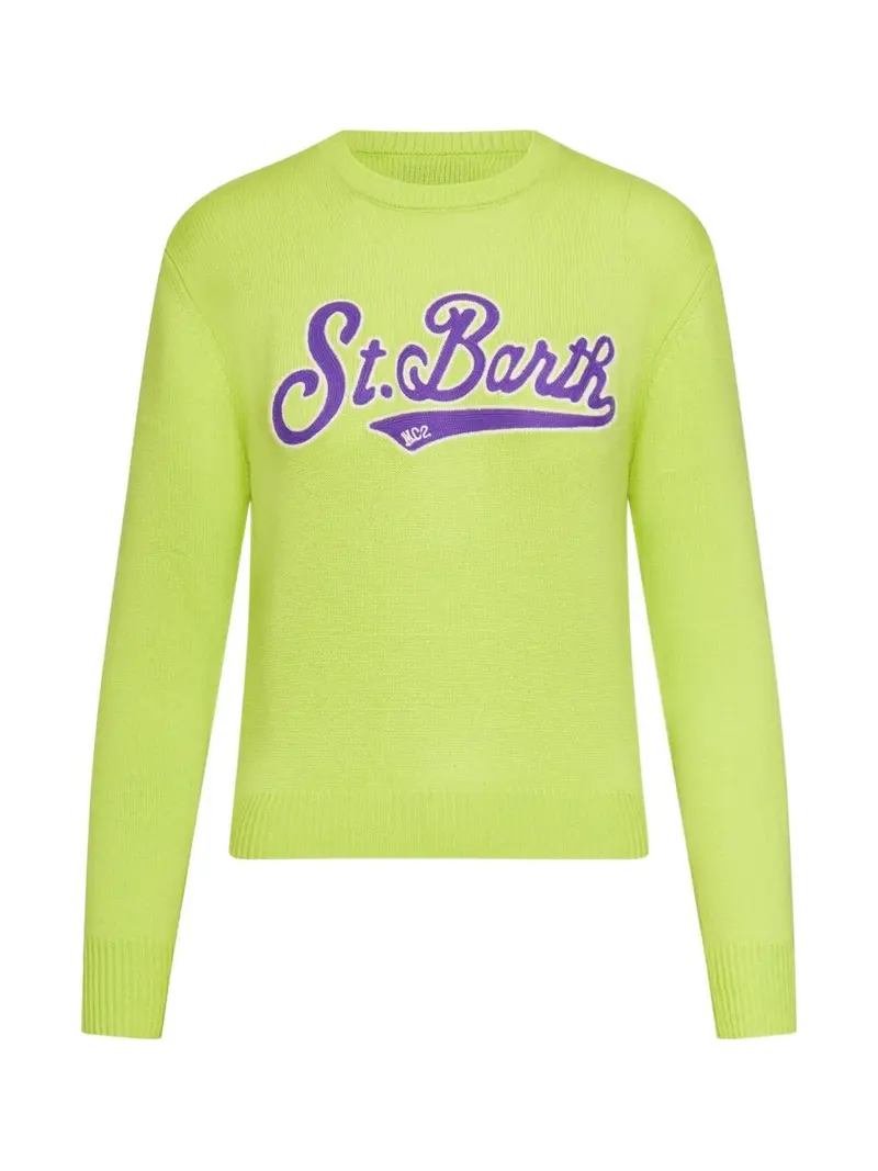 MC2 SAINT BARTH Maglione Donna NEW QUEEN CROP 02043C Verde