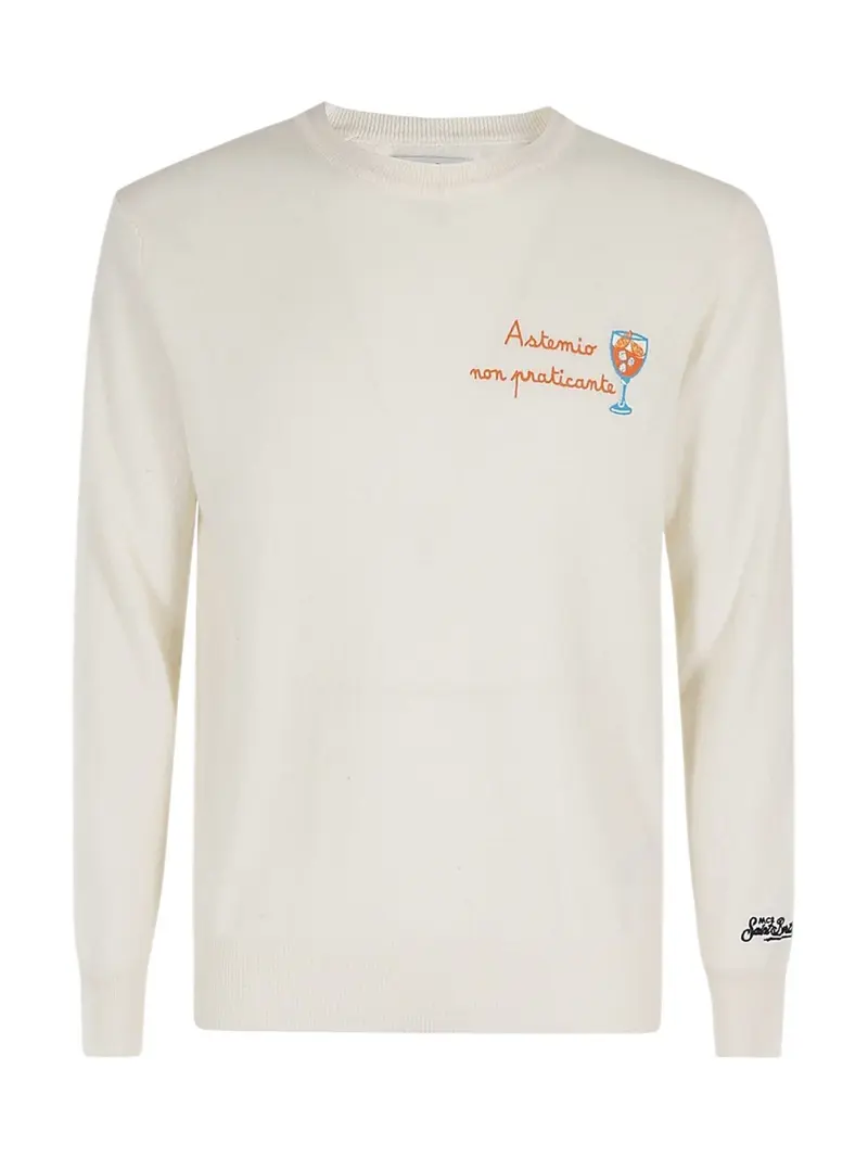 MC2 SAINT BARTH Maglione Uomo HERON LIGHT HERON LIGHT 02948G Bianco