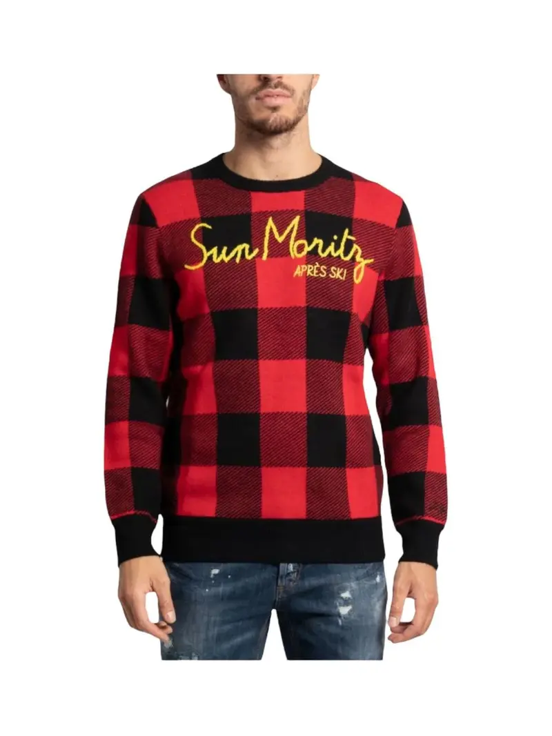 MC2 SAINT BARTH Maglione Uomo HERON P EMRK41 Rosso