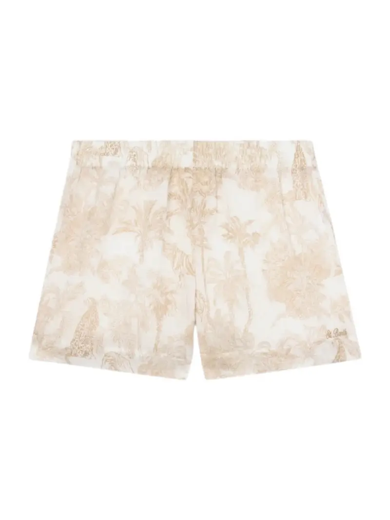 MC2 SAINT BARTH Pantaloncino Donna  MEAVE 01087L RAMIE JUNGLE OCEANIA 0119