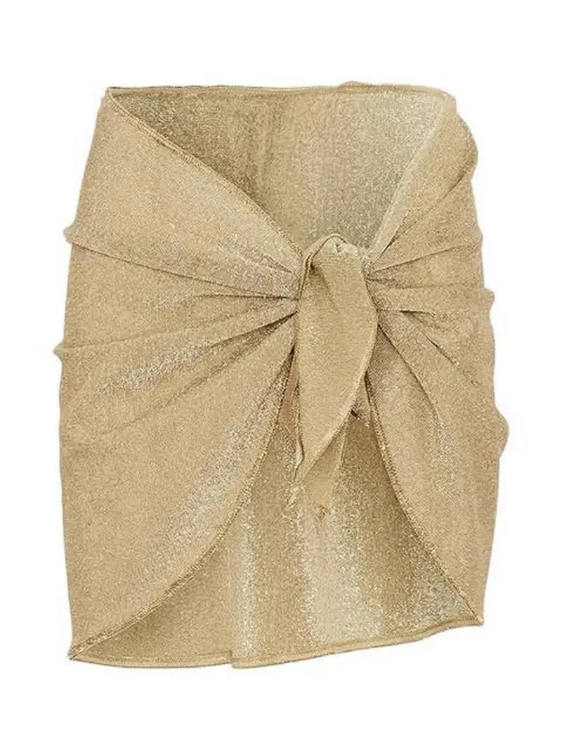 MC2 SAINT BARTH Pareo Donna  SERY 00075L LUREX GOLD