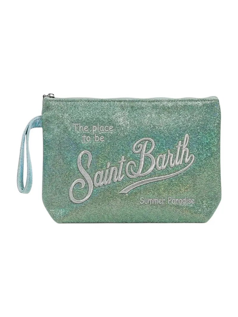 MC2 SAINT BARTH Pochette Donna ALINE LUREX L 03037L VERDE ACQUA