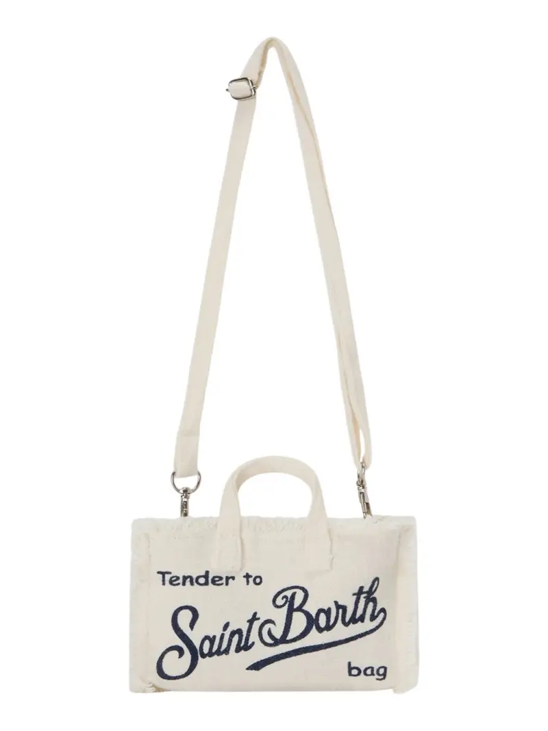 MC2 SAINT BARTH Pochette Donna PHONE BAG LINEN 00405L Bianco