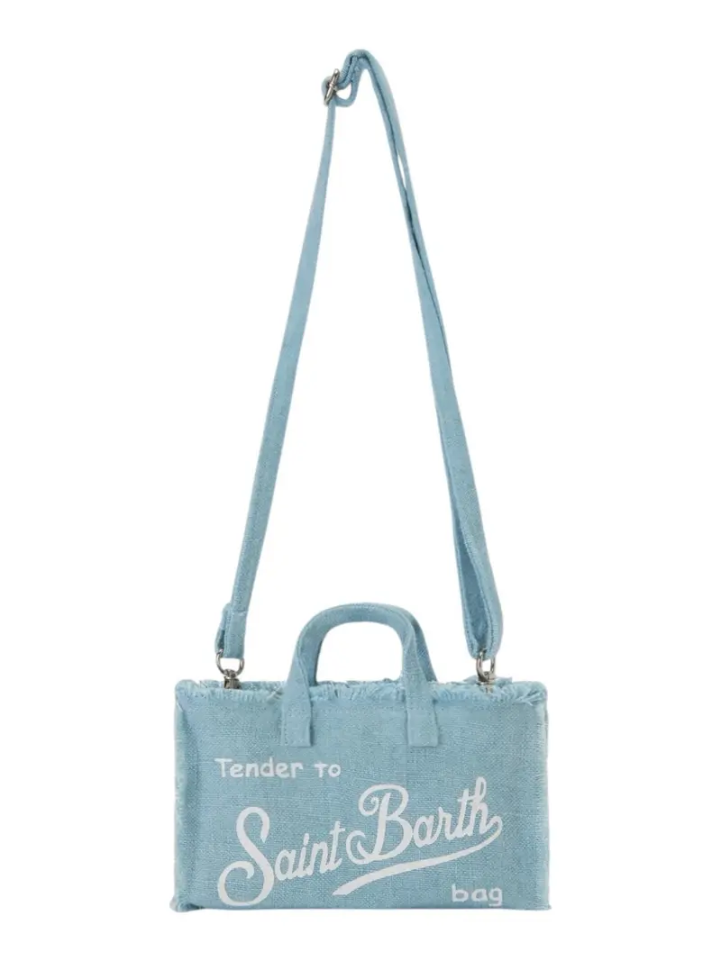 MC2 SAINT BARTH Pochette Donna PHONE BAG LINEN 00555L LINEN 31 LIGHT BLUE