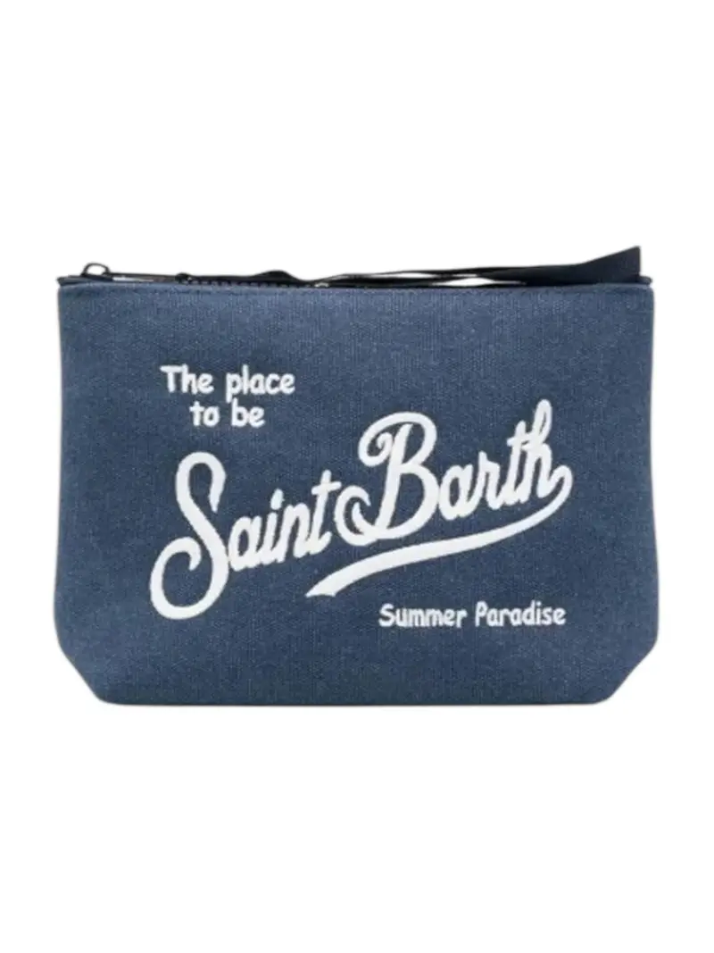 MC2 SAINT BARTH Pochette Unisex adulto ALINE CANVAS 00244L BLU