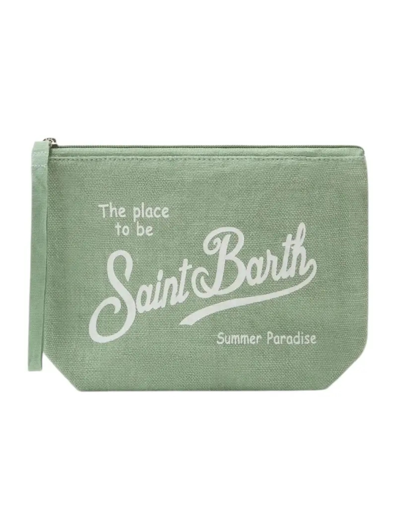 MC2 SAINT BARTH Pochette Unisex adulto ALINE LINEN 00265L LINEN 53 SAGE